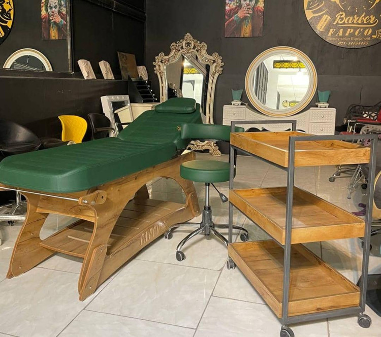 تخت مژه دوتیکه پایه چوبی