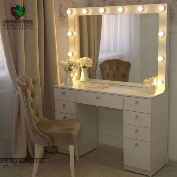 آینه و کنسول آرایشگاهی مدل میکاپ