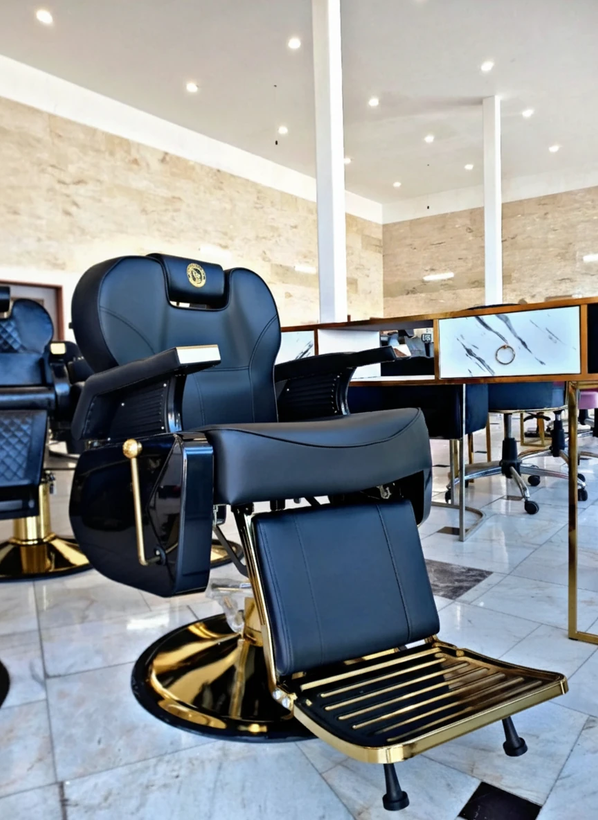 صندلی اصلاح و میکاپ جکدار پدالیvip(وارداتی)